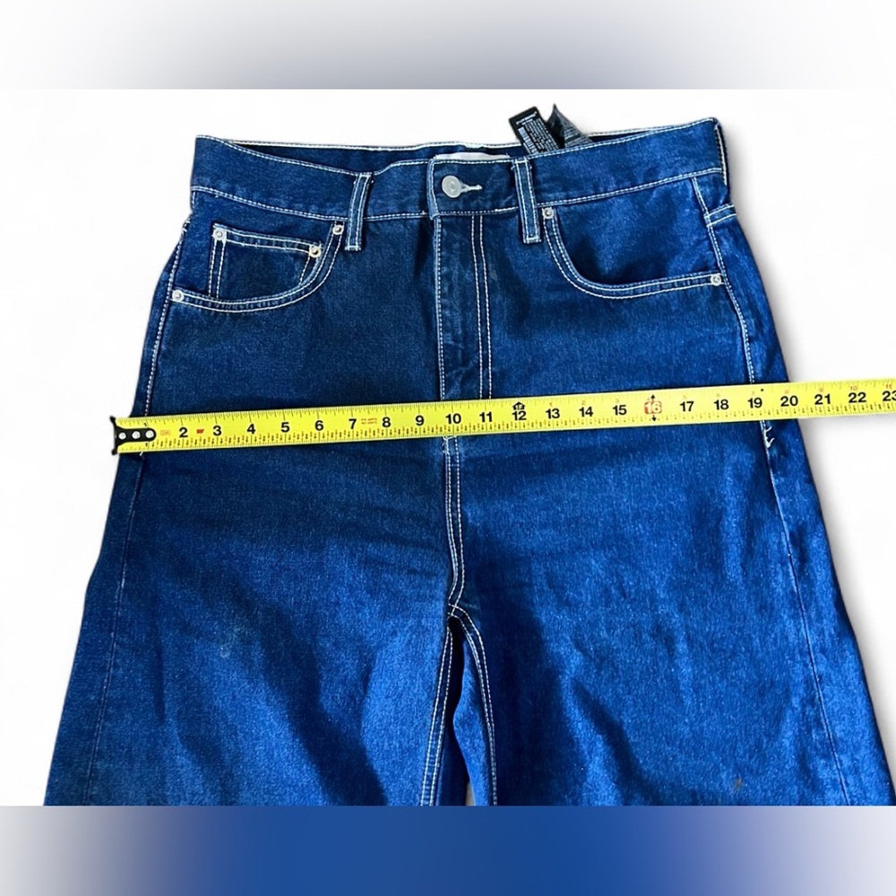 Zara Dark Blue Flare Jeans - Picture 6 of 11